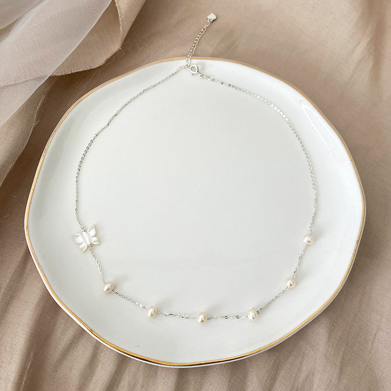 Natural Mother Shell Pearl Necklace