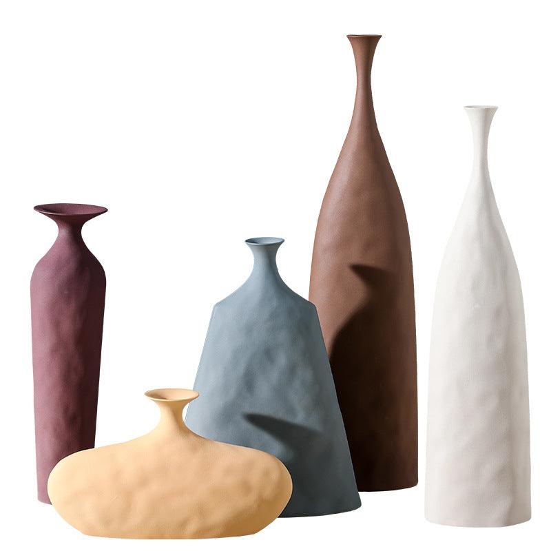 Nordic Art Plain Embryo Ceramic Vase Ornaments