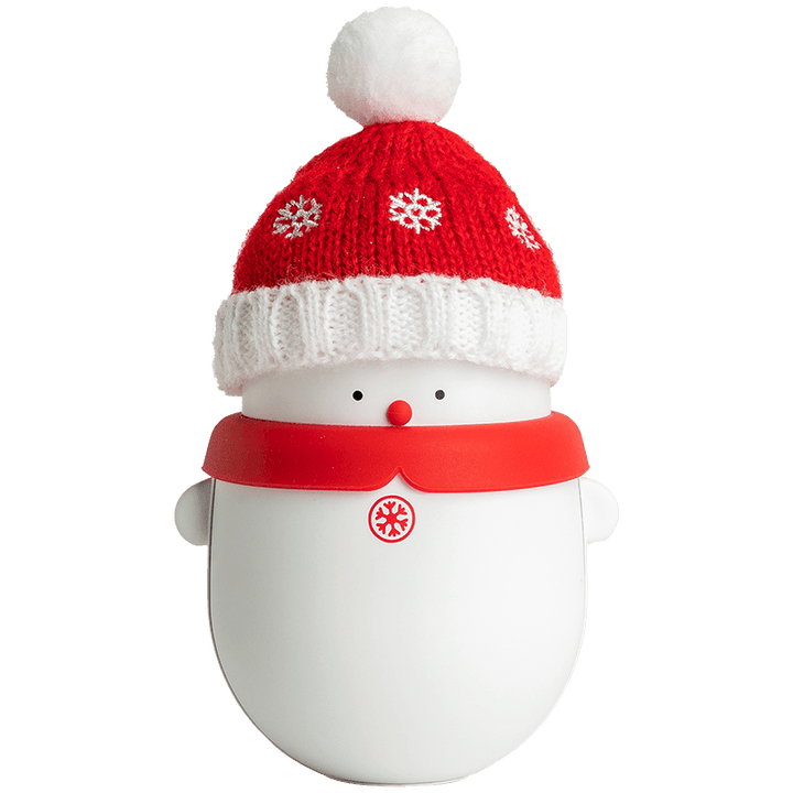 Christmas Snowman Portable Mini 2 in 1 Hand Warmer Power Bank 2 Gear 6000/10000mAh Long Battery Life USB Charging Double-sided Heating Electric Warming Treasure - MRSLM