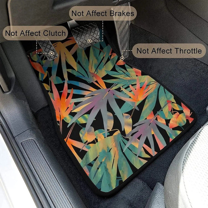 Plant Print Universal Beach Car Mats