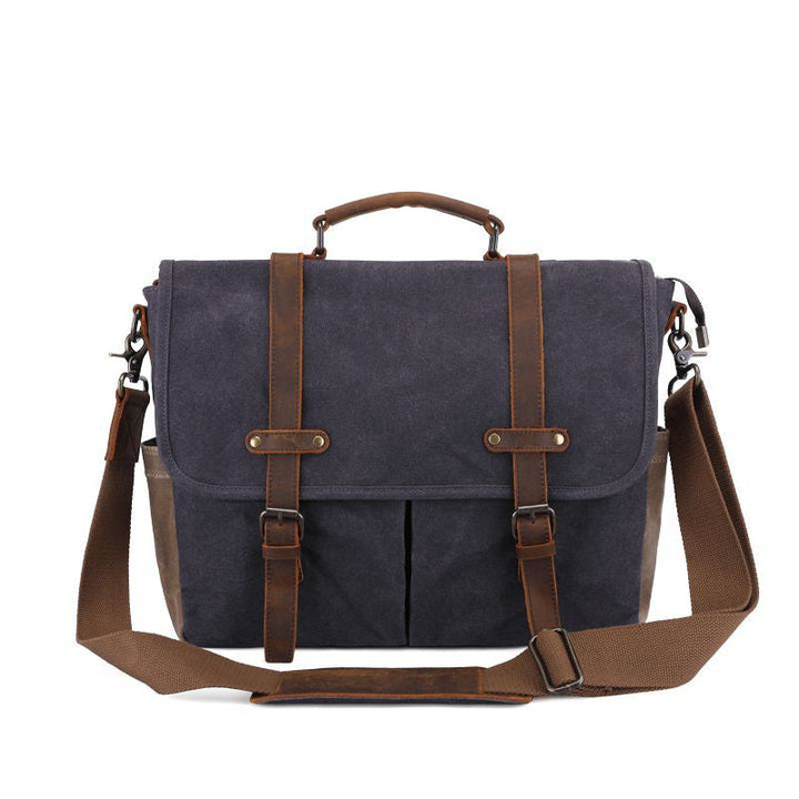 Fashion Personality Men's Oil Wax Canvas Bag