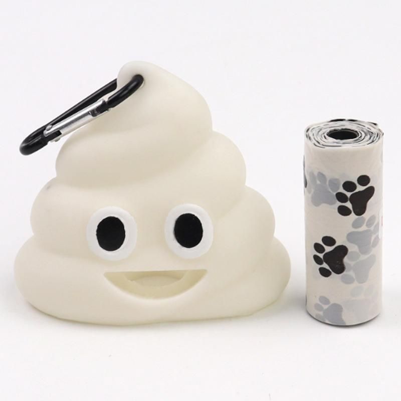 Compact & Playful Silicone Poop Bag Dispenser for Pets