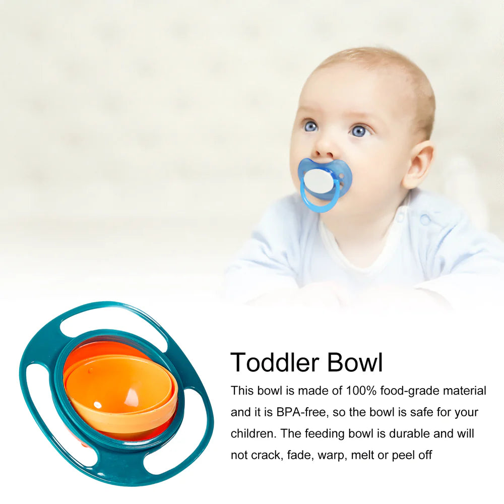 360¬∞ Spill-Proof Gyroscopic Toddler Bowl