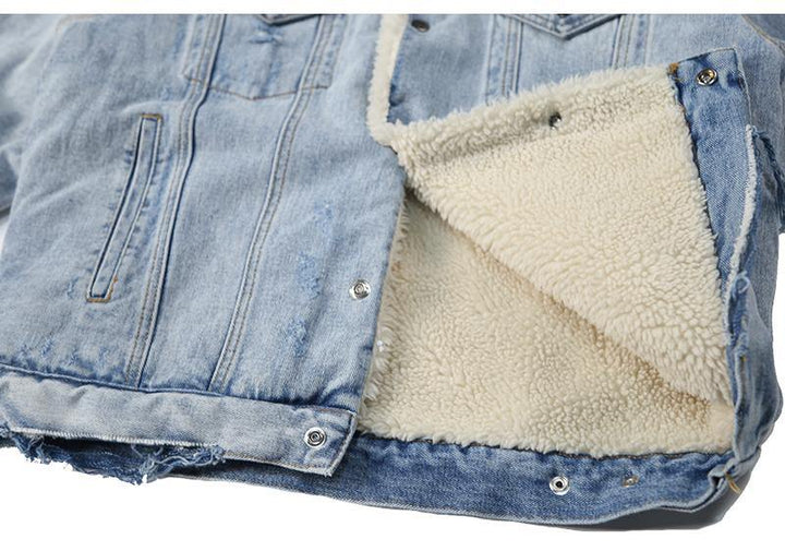 Fleece Denim Jacket