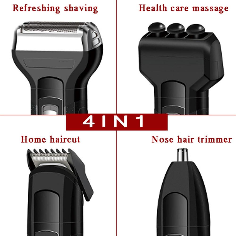 4 In 1 Electric Beard Shaver Hair Clipper Nose Hair Trimmer