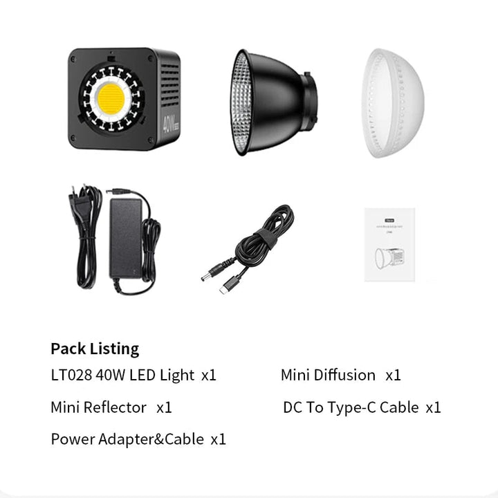 Ultra-Compact 40W COB Video Light: Your Ultimate Lighting Solution