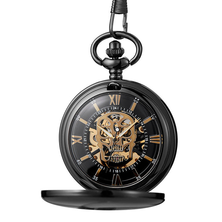 Skull Pocket Watch Hollow Flip Retro Mechanical