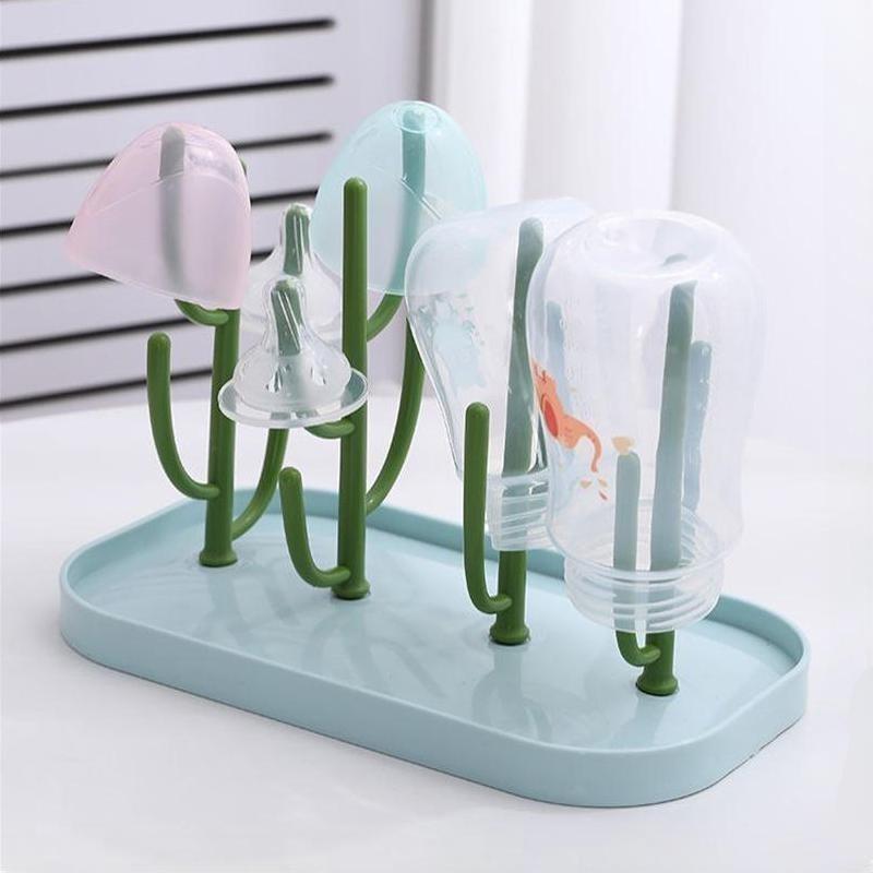 Multi-Functional Baby Bottle Drying Rack with Water Tray