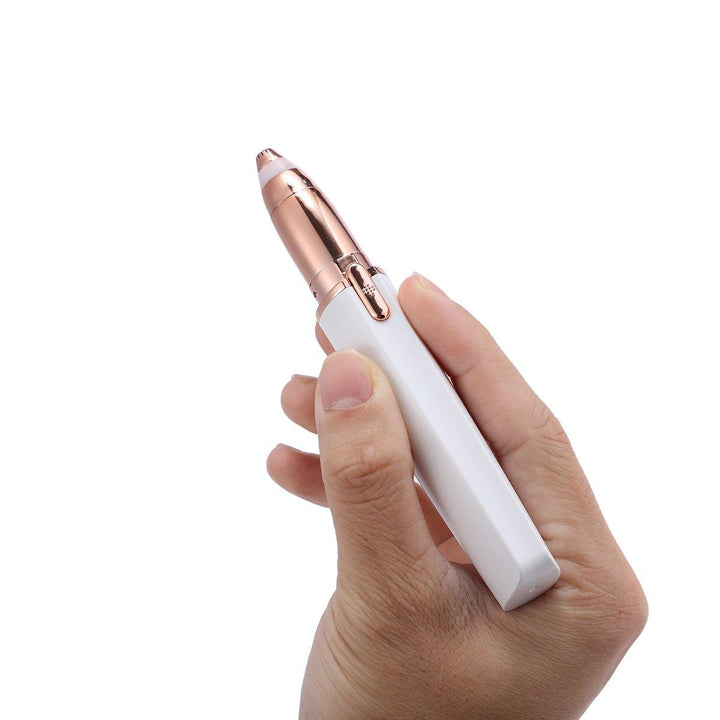 Hapord Eyebrow Hair Remover Hassle-free Portable Eyebrow Hair Removal Razor with Light Battery Included