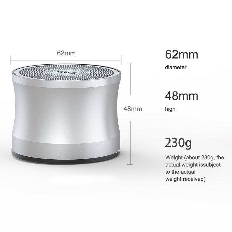 Compact Bluetooth Speaker with TWS Stereo, Metal Casing & Multi-Connectivity