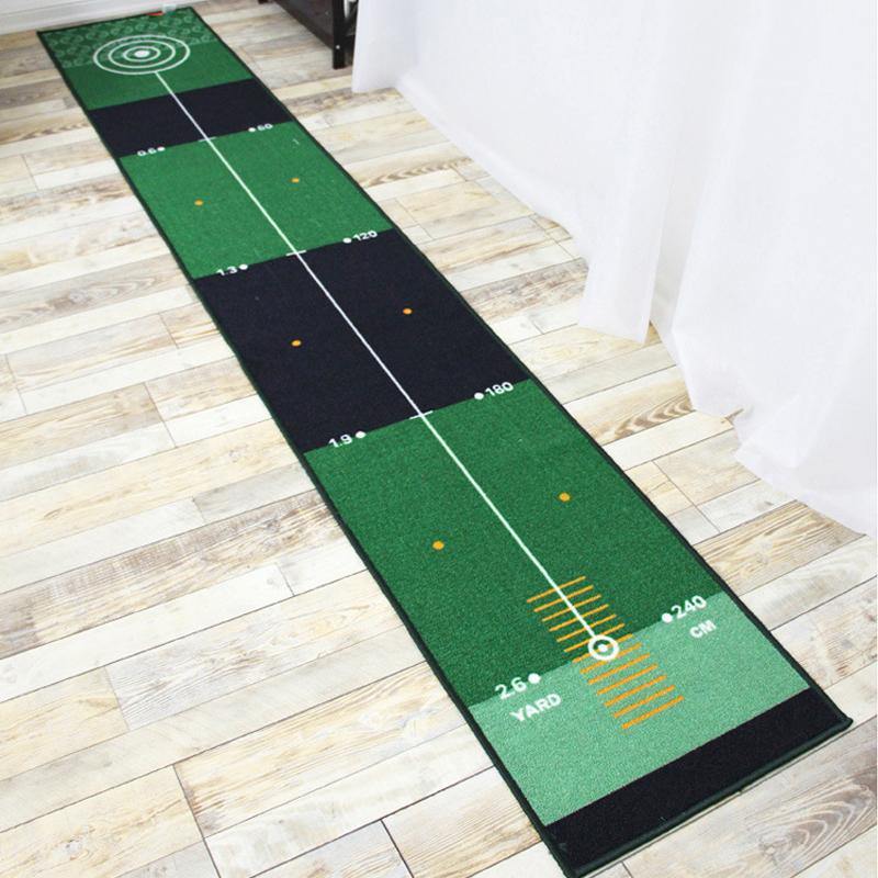 50*300cm Indoor/Outdoor Golf Practice Putting Mat Golf Putting Trainer Anti-Slip Golf Putting Mat