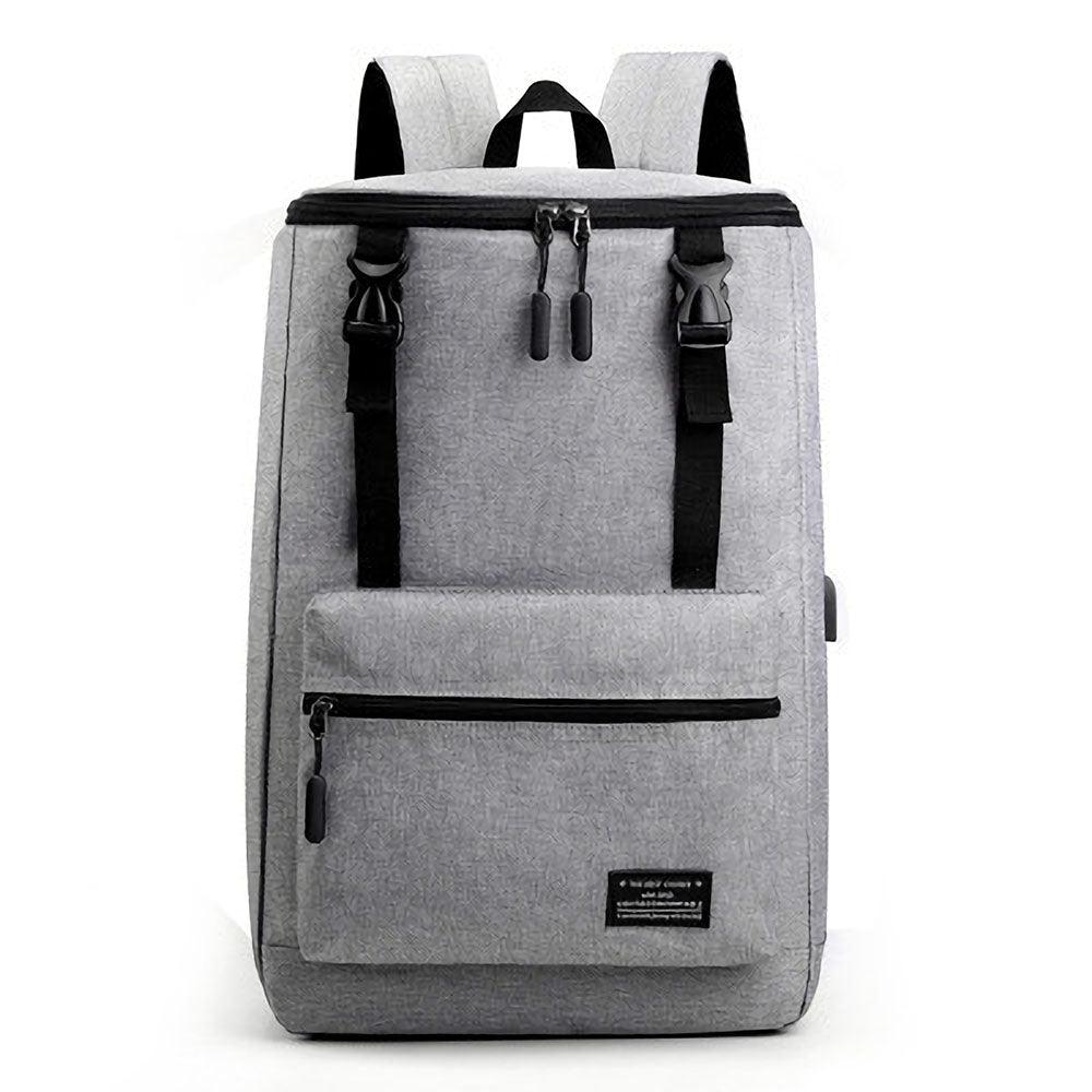 17 inch Laptop Bag with USB Charging Port  Shoulder Bag Classic Business Outdoor Stylish Backpack Travel Storage Bag