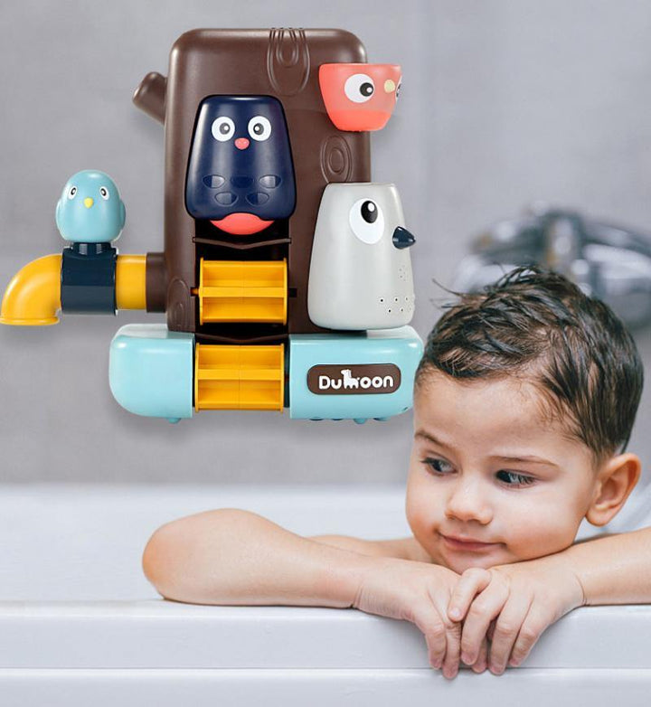 Bathroom Toys Pipeline Water Spray Shower Game Bird Mushroom Toy for Children Swimming Bathroom Bathing Kids Toy (Bird)