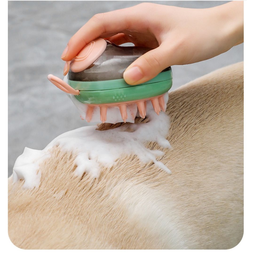 Zylo 2-in-1 Pet Bathing & Grooming Brush