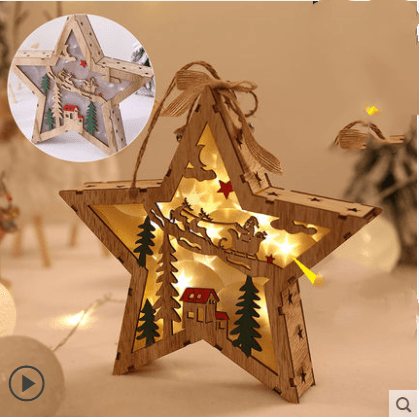 Christmas Decorations Made of Wood and Trees - MRSLM