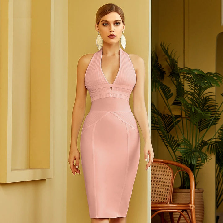 Women's Halter Bodycon Bandage Dress