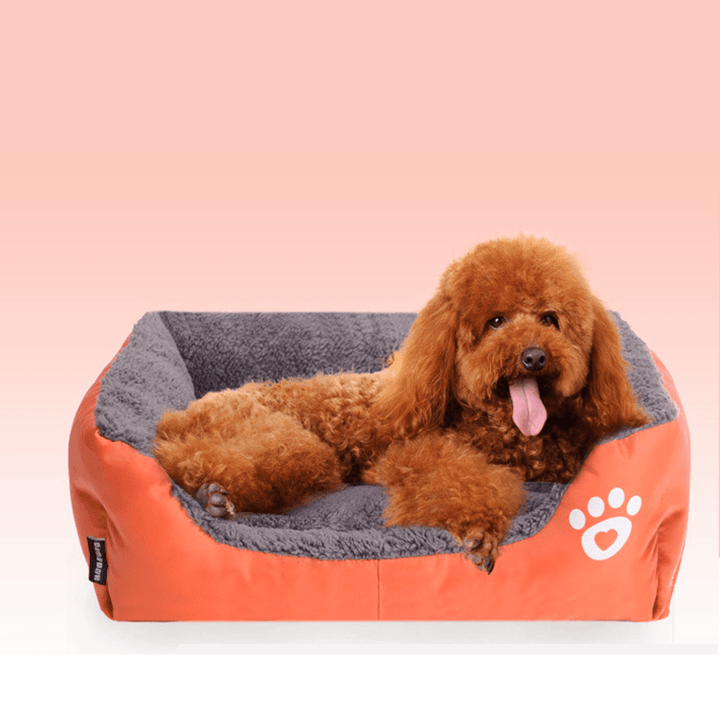 110x85x19cm Soft Dog Cat Bed Puppy Cushion House Pet Warm Kennel Mat Blanket