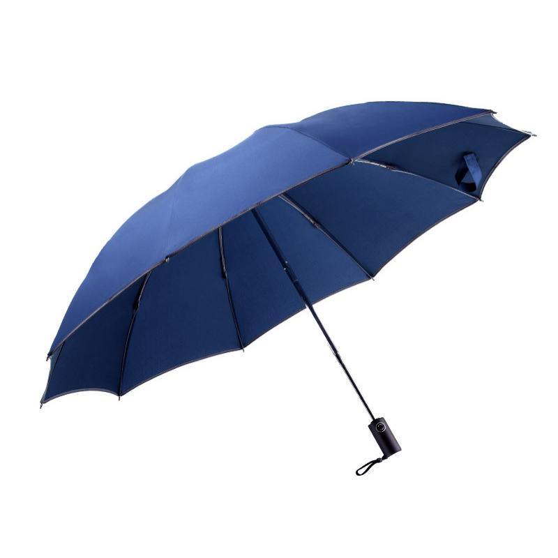 Xmund XD-HK11 Automatic Umbrella 1-2 People Reflective Folding Umbrella Portable Windproof Sunshade With Leather Cover