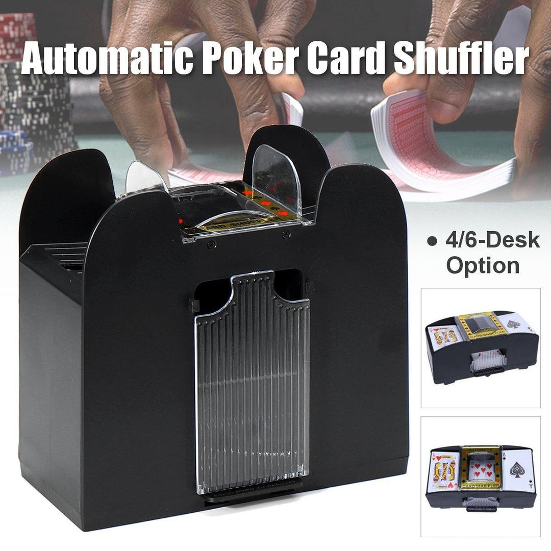 4/6-Deck Automatic Card Shuffler Battery Operated Casino Poker Playing Machine