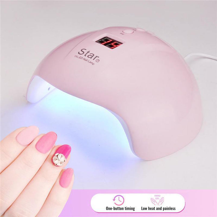 24W 12LEDs UV Nail Lamp Smart Sensing Gel Nails Polish Dryer Manicure