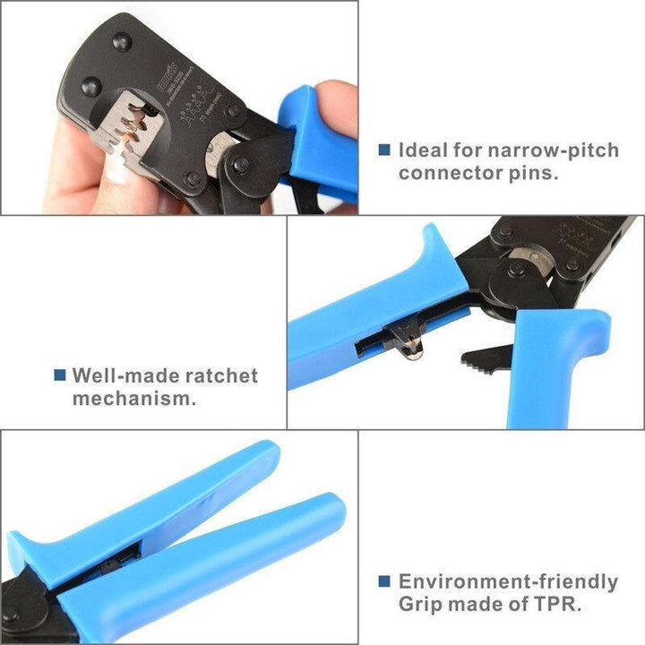 Fasen IWS-3220 Crimping Tool For JST DuPont Terminals Mini Hand Crimper Plier For Narrow-pitch Connector Pins 0.03-0.5mm2 AWG: 32-20