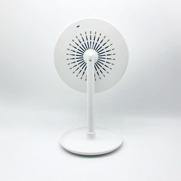 Fan LED Light Makeup Mirror (White)