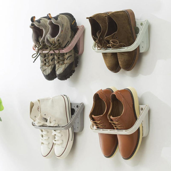 Wall-mounted Shoe Rack Home Storage Three-dimensional Wall Slippers Shelf High Heels Sports Shoes Storage Rack