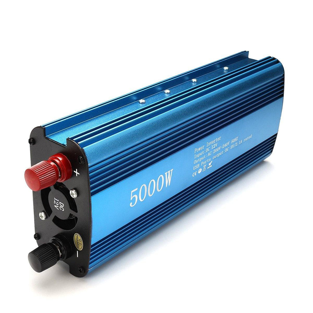 5000W Peak DC 12/24V to AC 220V Solar Power Inverter LED Display Sine Wave USB Converter