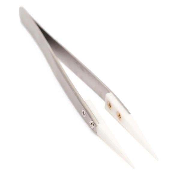 1600‚ÑÉ Heat Resistant Ceramic Stainless Steel Tweezers Anti-static Ceramic Tweezers