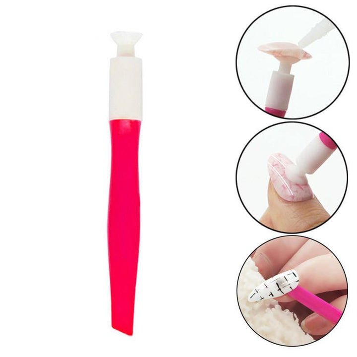 10Pcs Portable False Nail Tips Pen Suction Remove Stick for Suction False Nail Tips - MRSLM