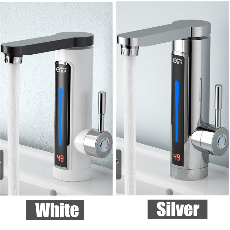 3300W Electric Hot Water Heater Faucet LED Ambient Light Temperature Display Instant Heating Tap 3S Quick Heating 360° Rotatable