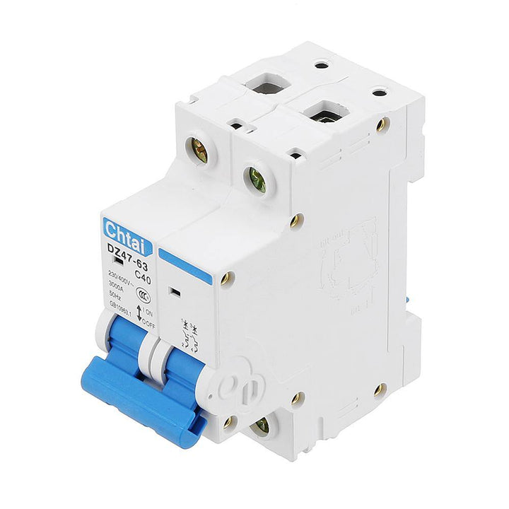 DZ47-63 2P 6/10/16/20/25/32/40/50/63A Miniature Circuit Breaker Air Switch For Overload Proetction