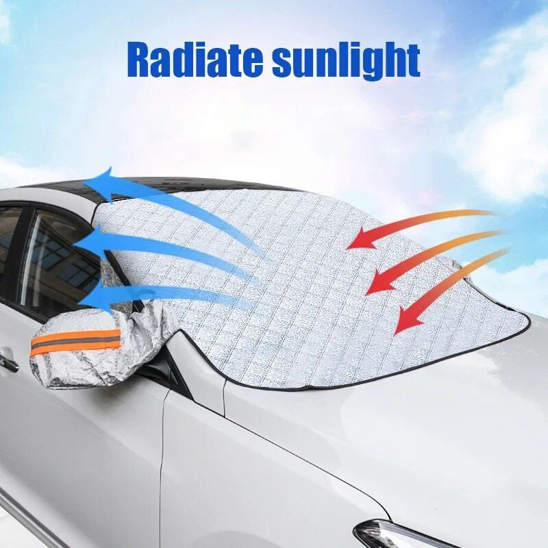 Multipurpose Magnetic Car Windshield Protector ‚Äì Snow, Ice, and Sun Cover