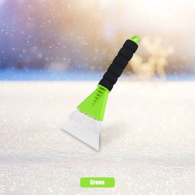 Quick Clean Ice Scraper & Snow Brush for Cars