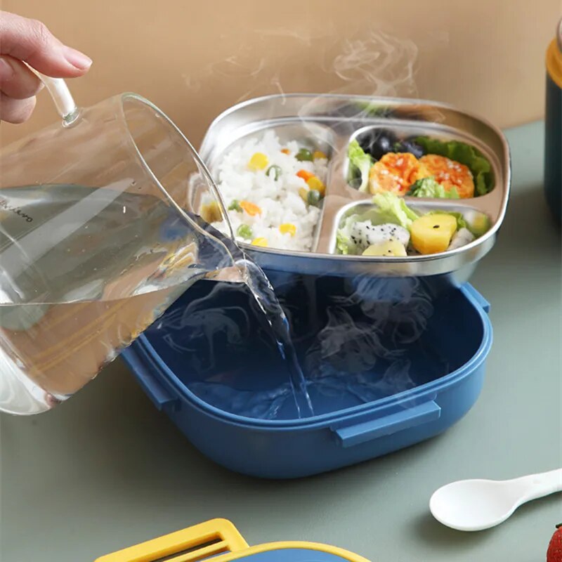 Portable Stainless Steel Lunch Box Thermos