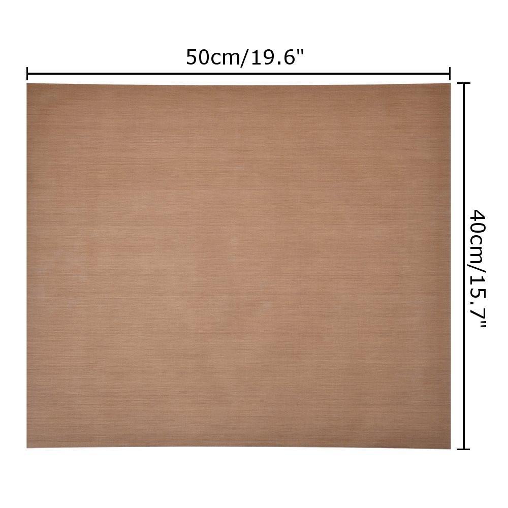 3Pcs 50x40cm 260℃ Brown Heat Press Sheet Transfer Film Machine for Ironing Craft Pad Thermal Transfer