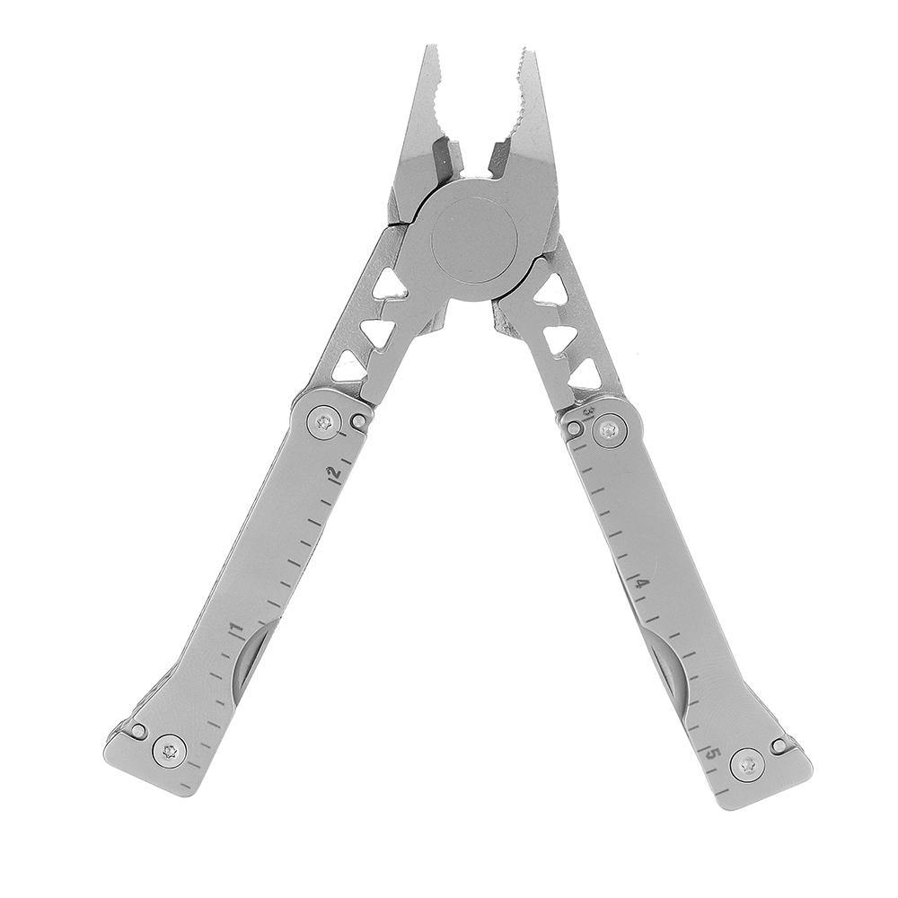 11 in 1 Pocket Multifunctional Tools Plier Wire Cutter Bottle Opener Outdoor Survival Hiking Camping Tool Stainless Steel