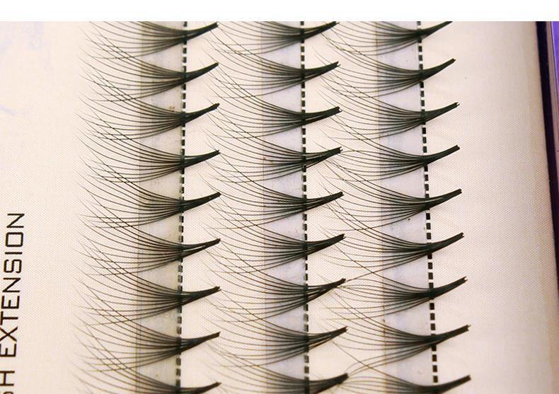 10D Black 8/9/10/12mm False Eyelash Individual Eyelashes Extension Cluster Kit Grafting Eyes Lashes