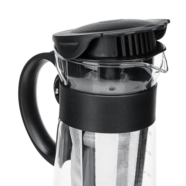 1000ML Cold Brew Iced Coffee Maker Airtight Seal Tea Pot Kettle With Filter And Handle