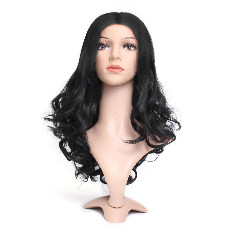 24'' Lady Wavy Full Lace Front Wig Plucked Fashion Black Hair - MRSLM