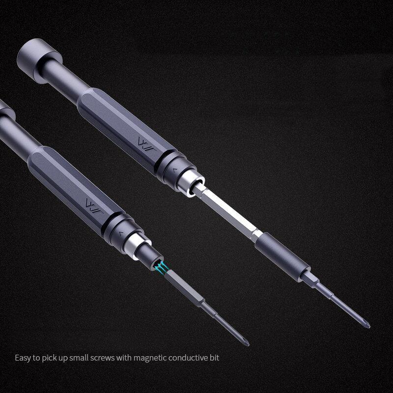 [2021 New] JIMI¬Æ JM-GNT80 80 In 1 Precision Screwdrivers Multi-used DIY Repair Screw Driver 72PC S2 Bits With 2 Rods