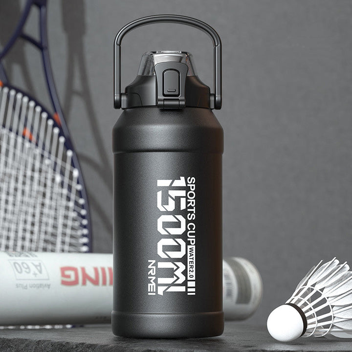 Insulated Stainless Steel Water Bottle with Removable Straw