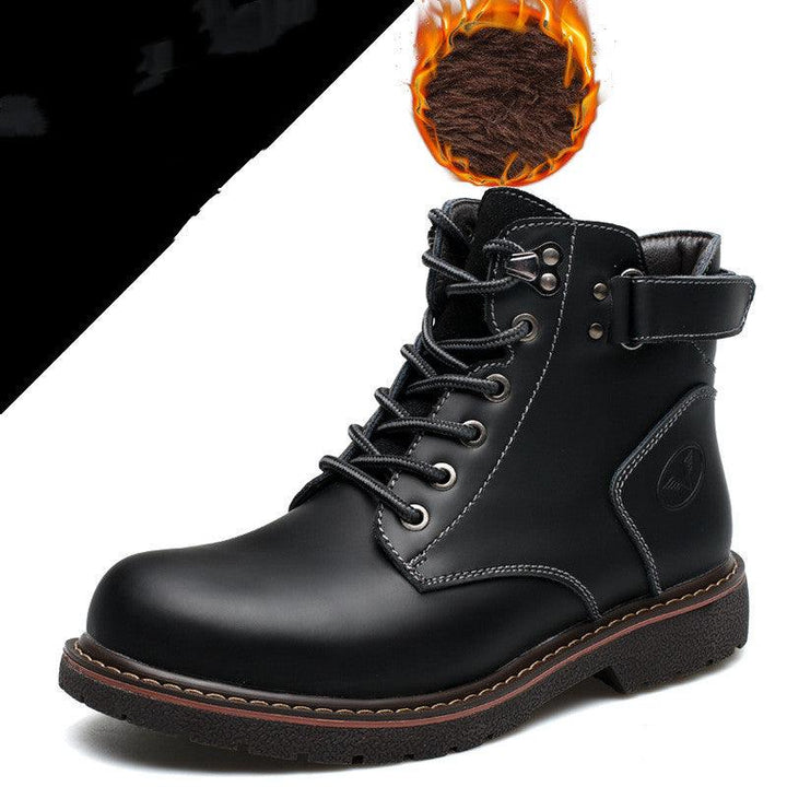 Fashion Men's Casual Mid-cut Leather Boots