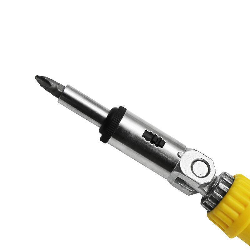 0-180 Degree Multifunctional Ratchet Screwdriver 1/4 Inch Inside 6.35mm Hexagon Screwdriver