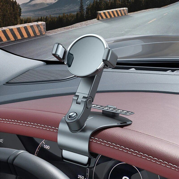 360¬∞ Rotating Universal Car Phone Holder with Multi-Placement and Anti-Slip Grip