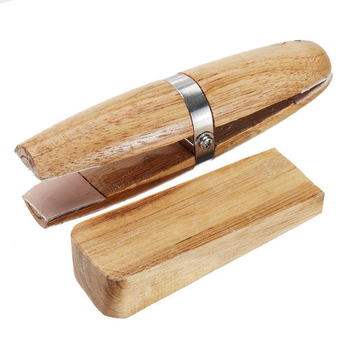 Wooden Ring Clamp Hand Hold Wedge Vise Holder Jewelry Making Tool