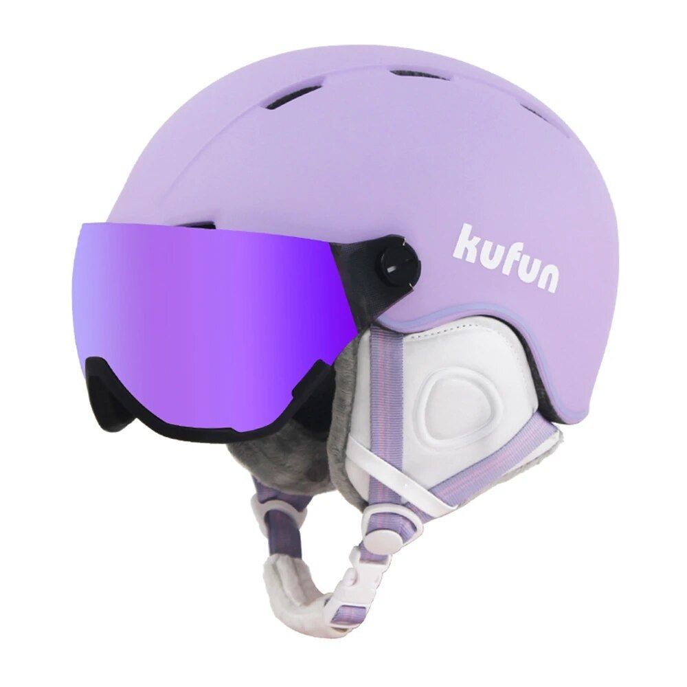 Multi-Functional Ski Helmet with Integrated Visor for Winter Sports