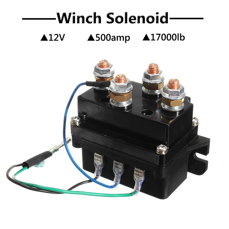 12V 500A Heavy Duty Winch Controller Solenoid Relay Cover JDF-41X 4x4 17000lb