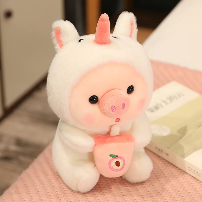 Kawaii Bubble Tea Animal Plush Toy - Adorable Home Decor Gift