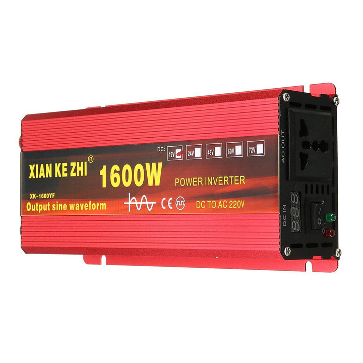 Power Inverter 220V 1600/2000/3000W 12/24V Dc To 220V Ac Pure Sine Wave Voltage Converter